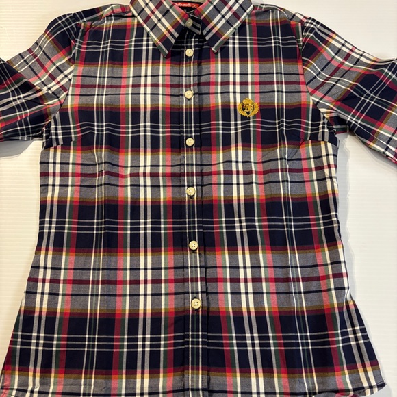 Tops - Women's Plaid Button-Up Blouse